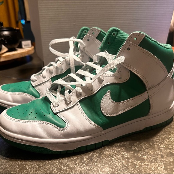 Nike Dunk High White Stadium Green Men’s Size 12.5   DV0829-300 EUC - Picture 1 of 9